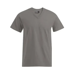 Heren V-Hals T-shirt Bedrukken – 180g Premium Katoen - Graphite