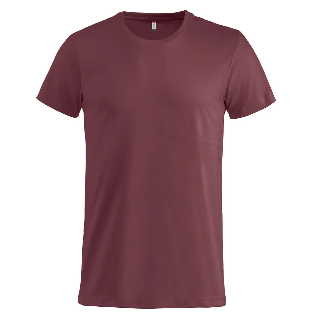 Basic-T-shirt van Clique voor Heren - Bordeaux - Afbeelding 2